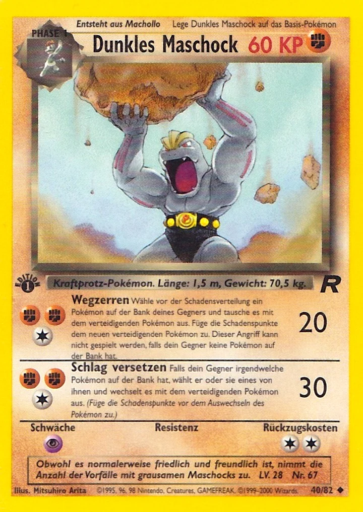 Dunkles Maschock