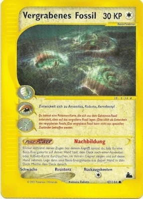 Vergrabenes Fossil