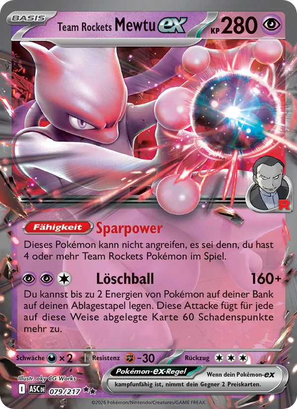 Team Rockets Mewtu-ex