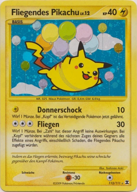 Fliegendes Pikachu