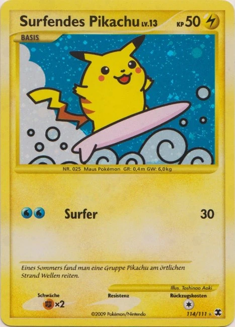 Surfendes Pikachu
