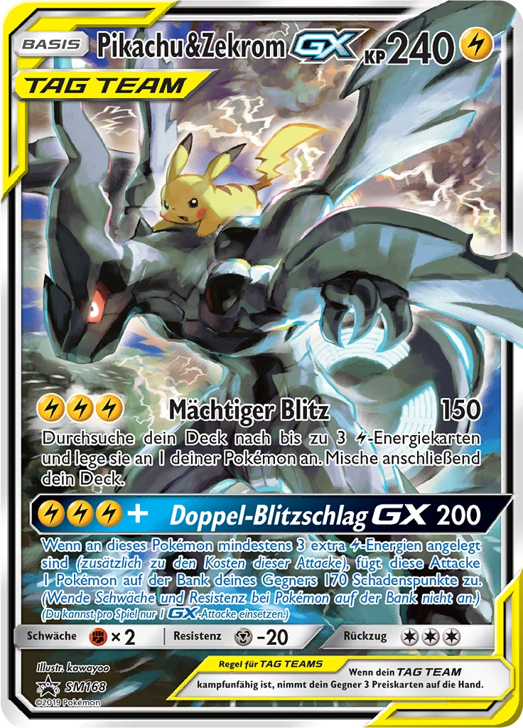 Pikachu & Zekrom GX