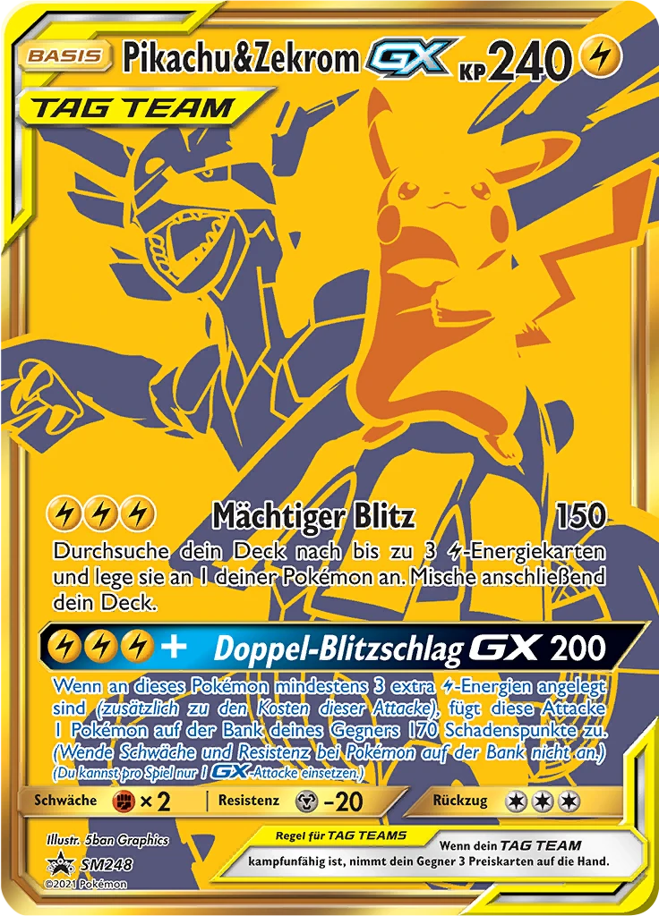 Pikachu & Zekrom GX