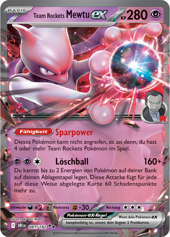 Team Rockets Mewtu-ex