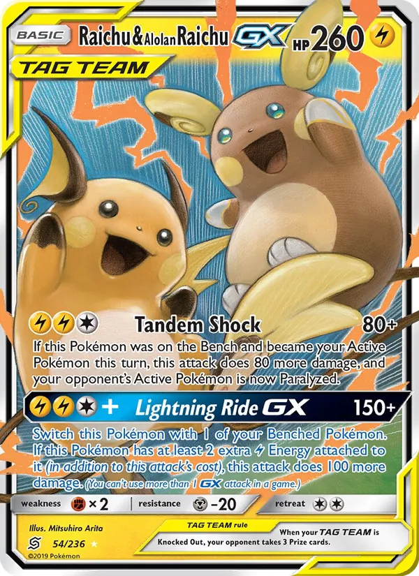 Raichu & Alolan Raichu-GX (Pikarom Judge)