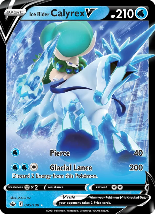Ice Rider Calyrex-V (Ice Rider Palkia)
