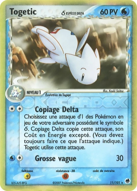 Togetic δ Espèces Delta