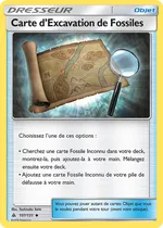 Carte d'Excavation de Fossiles